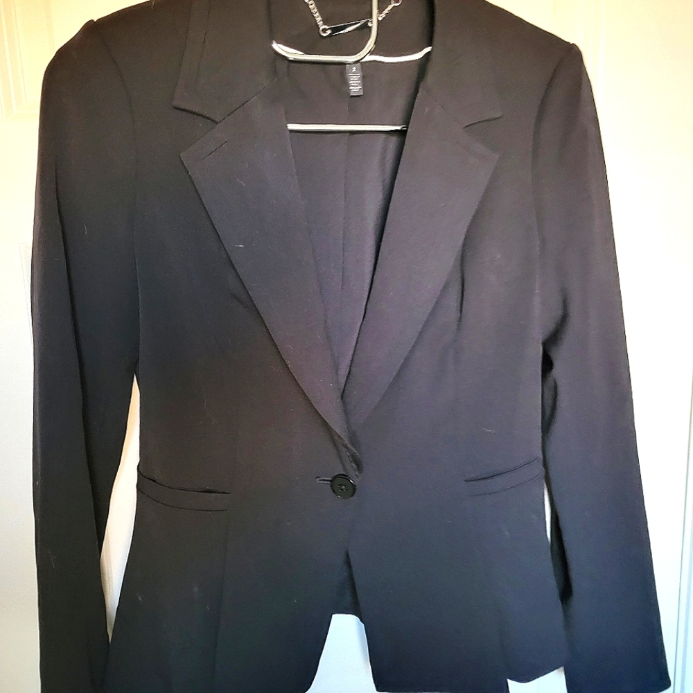 White House Black Market Classic Black Blazer Suit Jacket